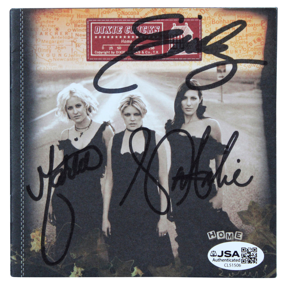 Dixie Chicks (3) Maines, Maguire & Strayer Signed Home CD Booklet JSA #CL51506