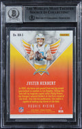Chargers Justin Herbert Signed 2020 Panini Phoenix #3 RC Card Auto 10! BAS Slab