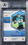 Jaguars Trevor Lawrence Signed 2021 Panini Mosaic #1 RC Card Auto 10! BAS Slab