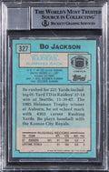 Raiders Bo Jackson Signed 1988 Topps #327 Card Auto Grade GM 10! BAS Slabbed