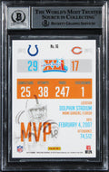 Colts Peyton Manning Signed 2015 Prestige #16 Card Auto Grade 10! BAS Slabbed