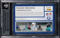Colts Peyton Manning Signed 2020 Panini Mosaic Montage #14 Card BAS Slabbed
