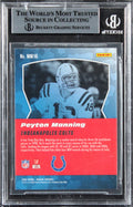 Colts Peyton Manning Signed 2020 Panini Mosaic Men Of Mastery #16 Card BAS Slab