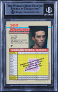 Yankees Mariano Rivera Authentic Signed 1992 Bowman #302 Rookie Card BAS Slabbed