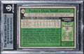Padres Ozzie Smith 'The Wizard HOF 2002" Signed 1979 Topps #116 Card BAS Slabbed