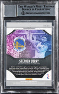 Warriors Stephen Curry Signed 2019 Panini Prizm #3 Card Auto GM 10! BAS Slabbed