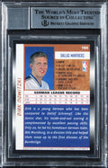 Mavericks Dirk Nowitzki Signed 1998 Topps #154 Rookie Card Auto 10! BAS Slabbed