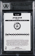 Celtics Jayson Tatum Signed 2017 Hoops Blue #253 RC Card Auto 10! BAS Slabbed