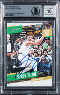 Celtics Jayson Tatum Signed 2017 Prestige #153 Rookie Card Auto 10! BAS Slabbed