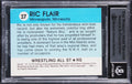 Ric Flair Signed 1982 PWE Wrestling All-Star Series A Rookie Card BAS Slabbed