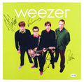 Weezer (4) Cuomo, Welsh, Bell & Wilson Signed Green Album Flat JSA #CL51538