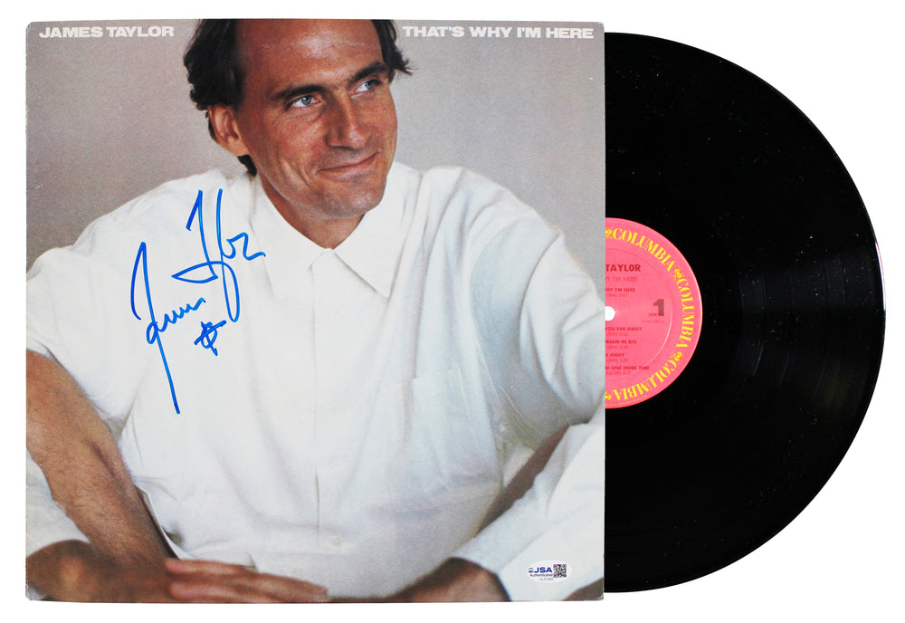 James Taylor Signed That's Why I'm Here Album Cover W/ Vinyl JSA #CL51543