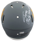 Chiefs Tony Gonzalez & Travis Kelce Signed Slate F/S Speed Proline Helmet BAS W