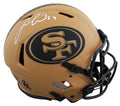 49ers Fred Warner Signed STS II Full Size Speed Proline Helmet W/ Case BAS