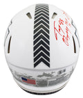 Tony Gonzalez & Travis Kelce Signed STS III F/S Speed Proline Helmet W/ Case BAS