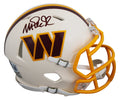 Commanders Magic Johnson Authentic Signed Retro Speed Mini Helmet BAS Witnessed