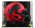 Bills James Cook Signed Rave Full Size Speed Rep Helmet W/ Case BAS Witnessed