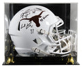 Texas Ricky Williams & Earl Campbell Signed F/S Speed Rep Helmet w/ Case BAS JSA