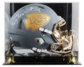 Tony Gonzalez & Travis Kelce Signed Slate F/S Speed Proline Helmet W/ Case BAS W