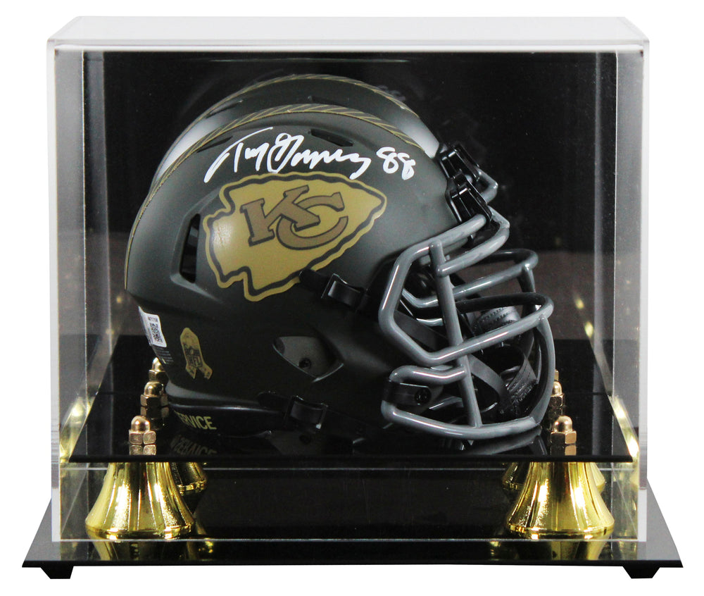 Chiefs Tony Gonzalez Signed STS IV Speed Mini Helmet W/ Case BAS Witnessed