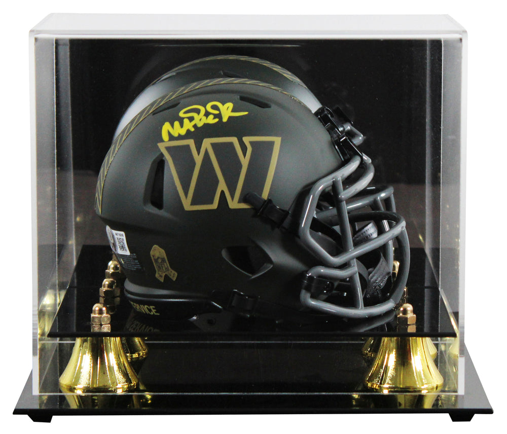 Commanders Magic Johnson Signed STS IV Speed Mini Helmet W/ Case BAS Witnessed