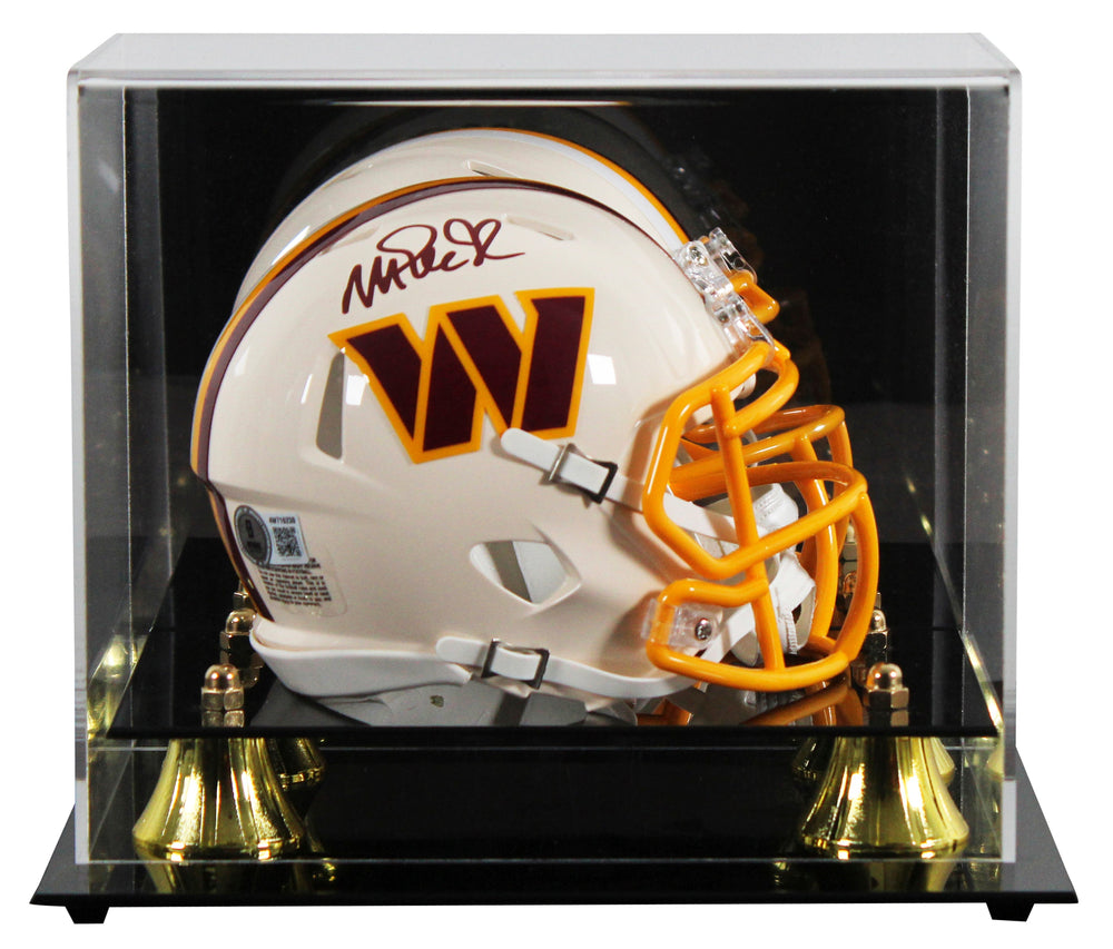Commanders Magic Johnson Signed Retro Speed Mini Helmet W/ Case BAS Witnessed
