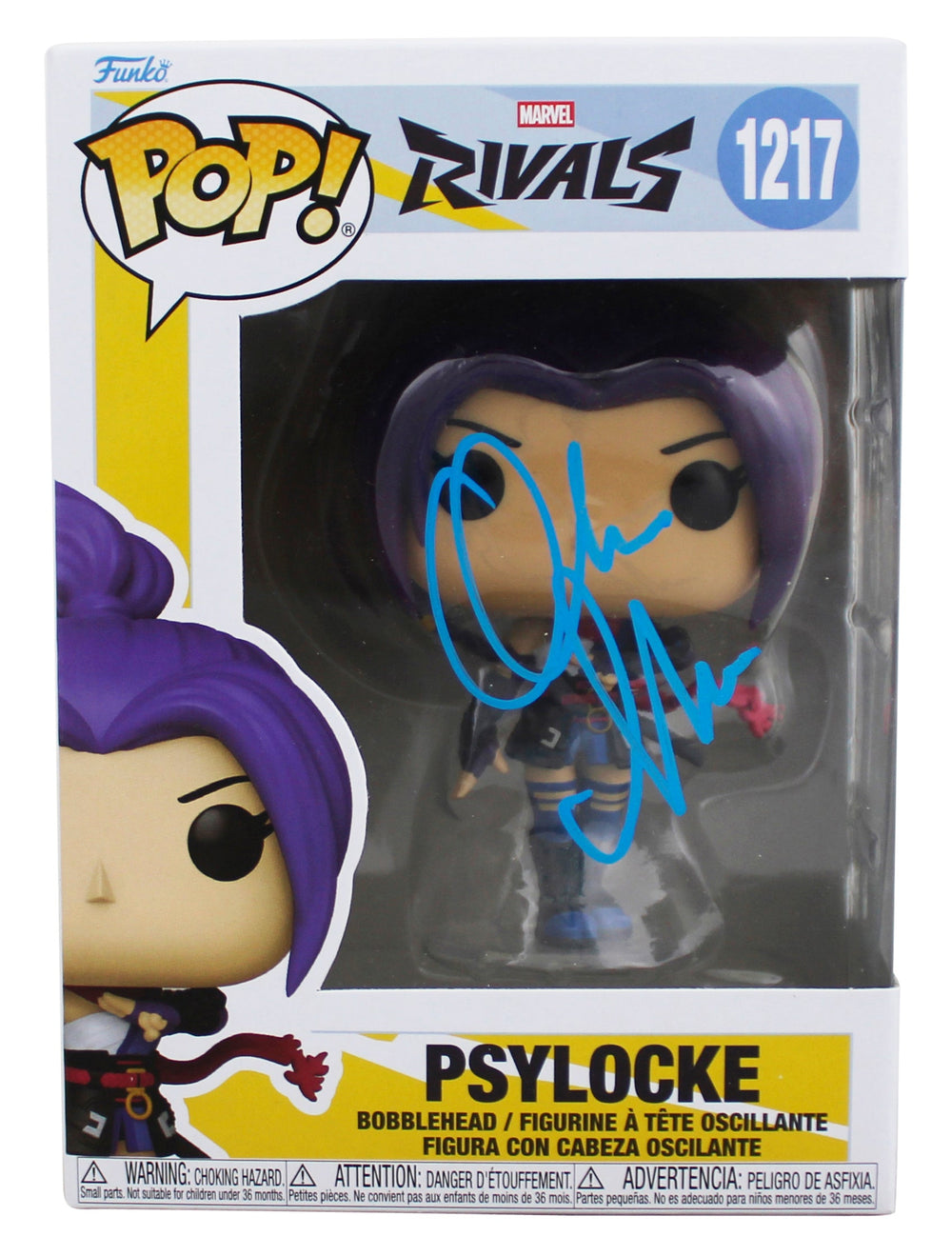 Olivia Munn X-Men Authentic Signed Psylocke #1217 Funko Pop Vinyl Figure BAS