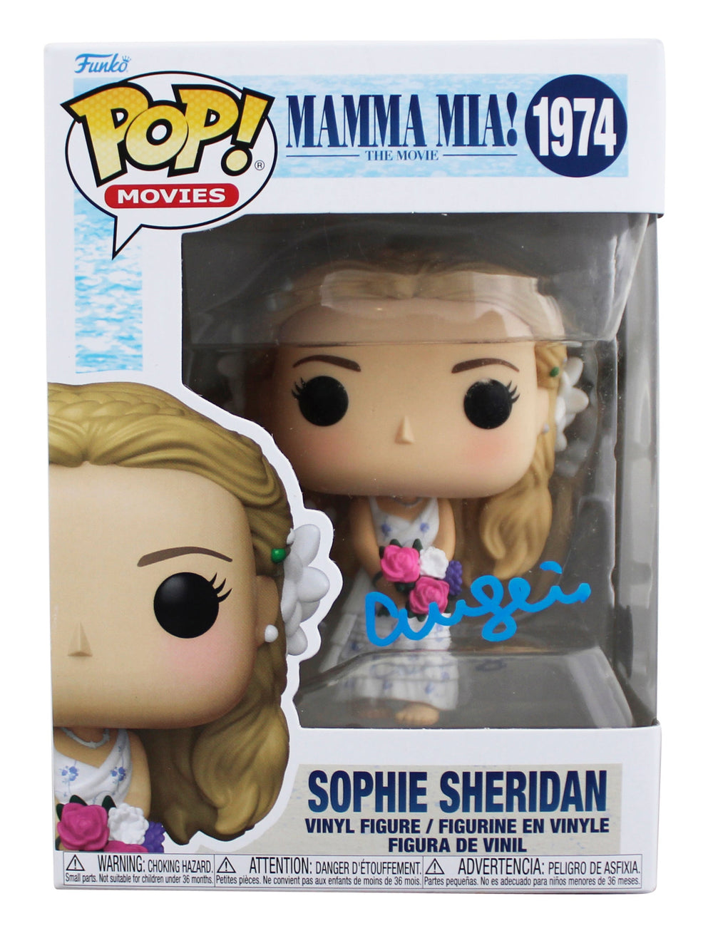 Amanda Seyfried Mamma Mia Signed Sophie #1974 Funko Pop Vinyl Figure BAS