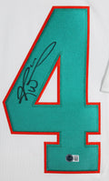 Dolphins Ricky Williams Signed White Nike Limited Framed Jersey BAS Witnessed 2