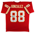 Chiefs Tony Gonzalez "HOF 19" Authentic Signed Red M&N Jersey BAS Witnessed