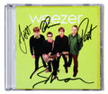 Weezer (4) Cuomo, Shriner, Bell & Wilson Signed Green Album Cd Insert JSA