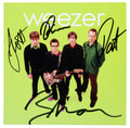Weezer (4) Cuomo, Shriner, Bell & Wilson Signed Green Album Cd Insert JSA