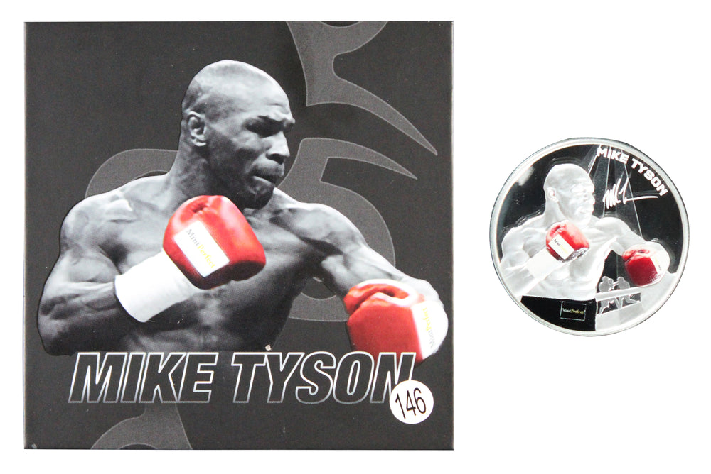 2024 Mike Tyson 1 Ounce Colorized Samoa Silver Coin Un-signed