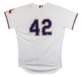 Rougned Odor Game Used Jackie Robinson Day White Majestic Flexbase Jersey MLB