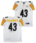 Steelers Troy Polamalu Signed White Reebok On-Field Jersey JSA #CA99313