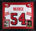 Fred Warner Authentic Signed White Pro Style Framed Jersey w/ Dropshadow BAS
