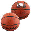 1992-93 Bulls (10) Jordan, Pippen +8 Signed Spalding I/O Basketball BAS #AE64472
