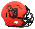 Browns Johnny Manziel "F*** CLE" Signed Rave Speed Mini Helmet BAS Witnessed