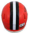 Browns Johnny Manziel "Cleveland Sucks" Signed Speed Mini Helmet W/ Case BAS Wit