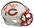 Bears Brian Urlacher "HOF 18" Signed Retro Speed Mini Helmet W/ Case BAS Wit
