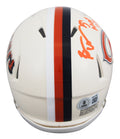 Bears Brian Urlacher "HOF 18" Signed Retro Speed Mini Helmet BAS Witnessed