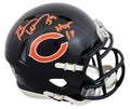 Bears Brian Urlacher "HOF 18" Signed Speed Mini Helmet W/ Case BAS Witnessed 2