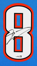 Thunder Jalen Williams Signed Blue Nike Finals Ed. Swingman Framed Jersey JSA