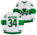 Auston Matthews Signed White Shamrock Series Auth Jersey w/ Fight Strap Fanatics