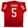 Mike Evans Authentic Signed Red Pro Style Jersey Autographed BAS Witnessed 3