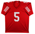 Mike Evans Authentic Signed Red Pro Style Jersey Autographed BAS Witnessed 3