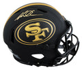 49ers Mike Evans Signed Eclipse Full Size Speed Proline Helmet W/ Case BAS Wit
