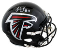 Falcons Julio Jones Signed 2003-19 TB Full Size Speed Rep Helmet BAS Witnessed