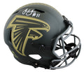 Falcons Julio Jones Signed STS IV Full Size Speed Rep Helmet BAS Witnessed