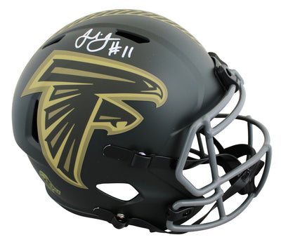 Falcons Julio Jones Signed STS IV Full Size Speed Rep Helmet BAS Witnessed